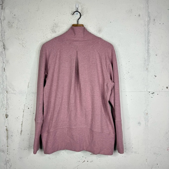 Lululemon Heathered Vintage Mauve High Lines Pullover Cowl Neck Sweater 12 - Picture 9 of 11